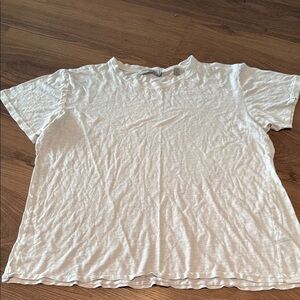 Vince Cream Boxy Relaxed T-Shirt